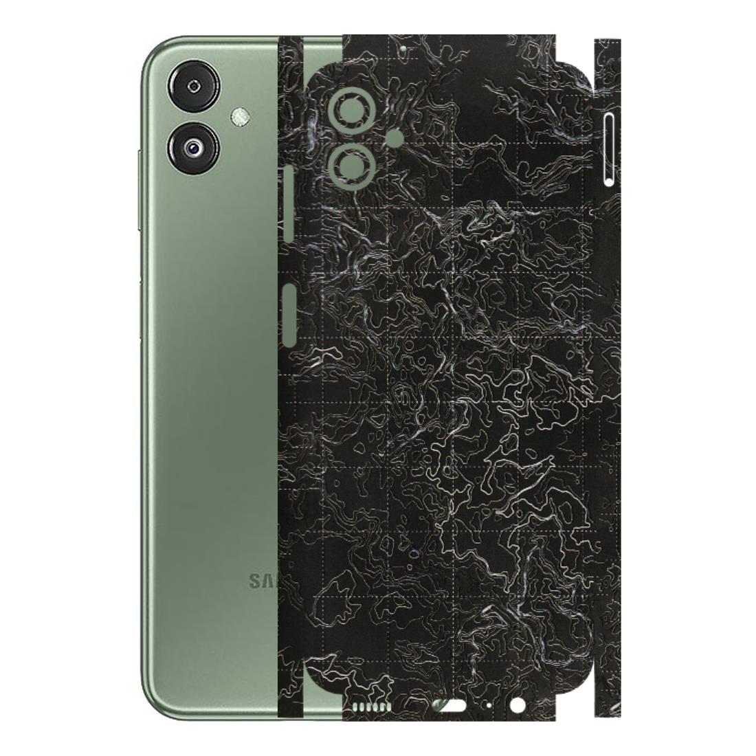 Samsung M/F/Note/Flip and C Phone Skins (All Models) - Black map Texture - 3D Embossed Finish (L-201) Samsung Galaxy F14 (5G)