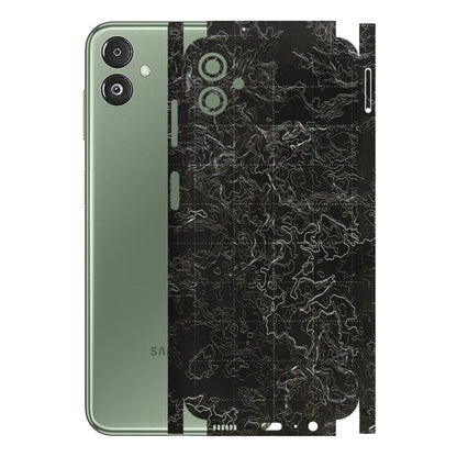 Samsung M/F/Note/Flip and C Phone Skins (All Models) - Black map Texture - 3D Embossed Finish (L-201) Samsung Galaxy F14 (5G)