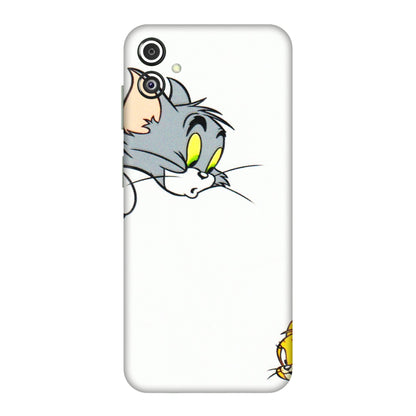 Samsung M/F/Note/Flip and C Phone Skins (All Models) - Cute Tom And Jerry - 3D Embossed Finish (L-220) Samsung Galaxy F14 (5G)