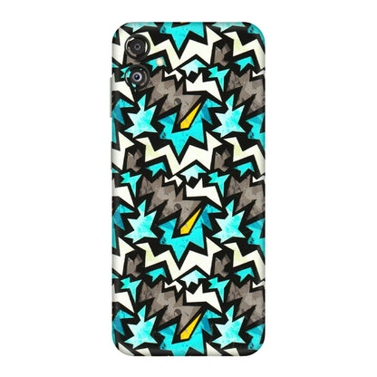 Samsung M/F/Note/Flip and C Phone Skins (All Models) - Funky Zig Zag - 3D Embossed Finish (L-223) Samsung Galaxy F14 (5G)