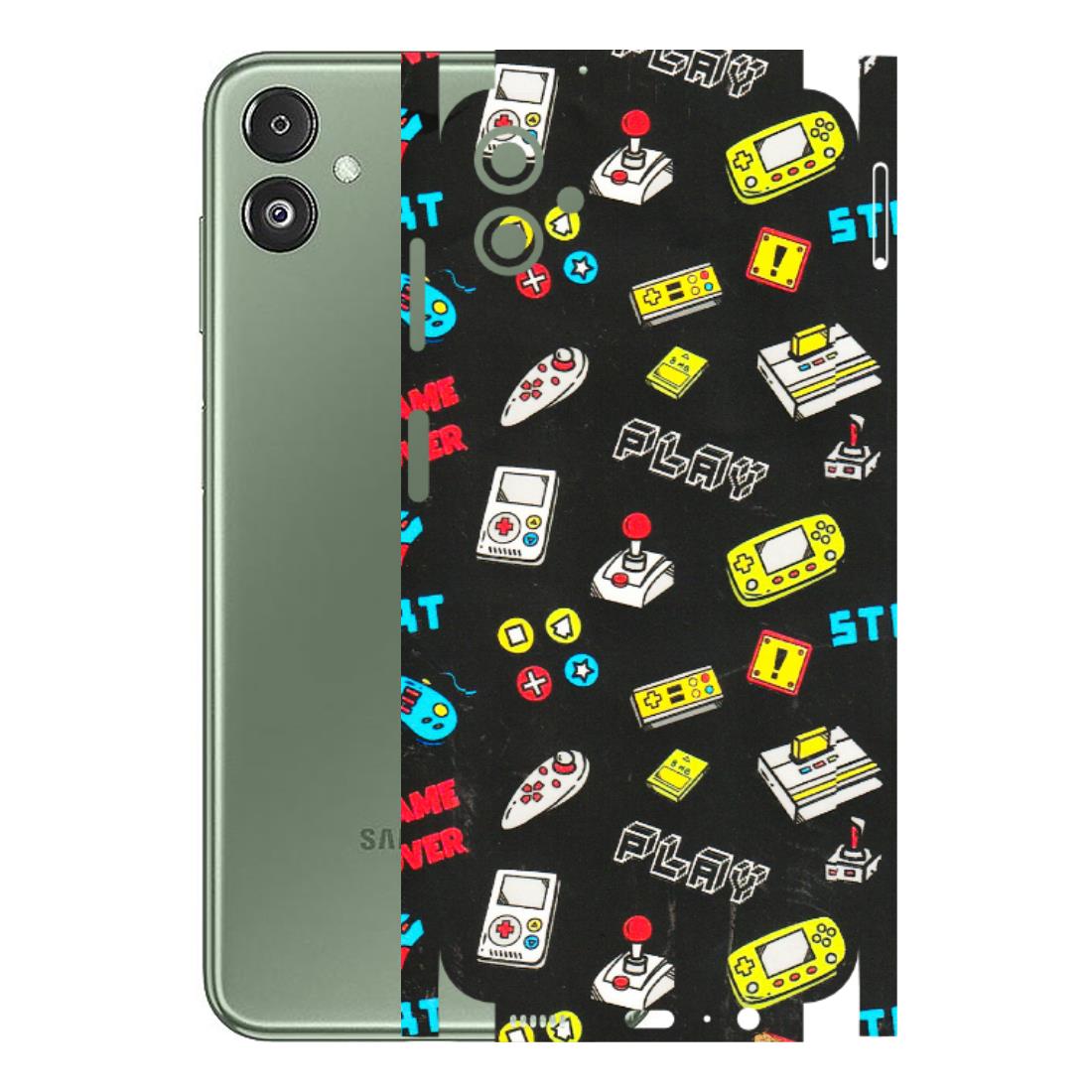 Samsung M/F/Note/Flip and C Phone Skins (All Models) - Gaming Doodles - 3D Embossed Finish (L-224) Samsung Galaxy F14 (5G)