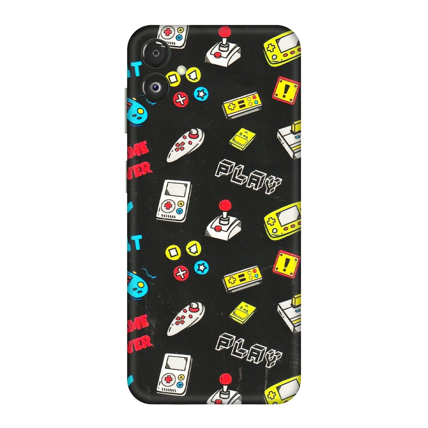 Samsung M/F/Note/Flip and C Phone Skins (All Models) - Gaming Doodles - 3D Embossed Finish (L-224) Samsung Galaxy F14 (5G)