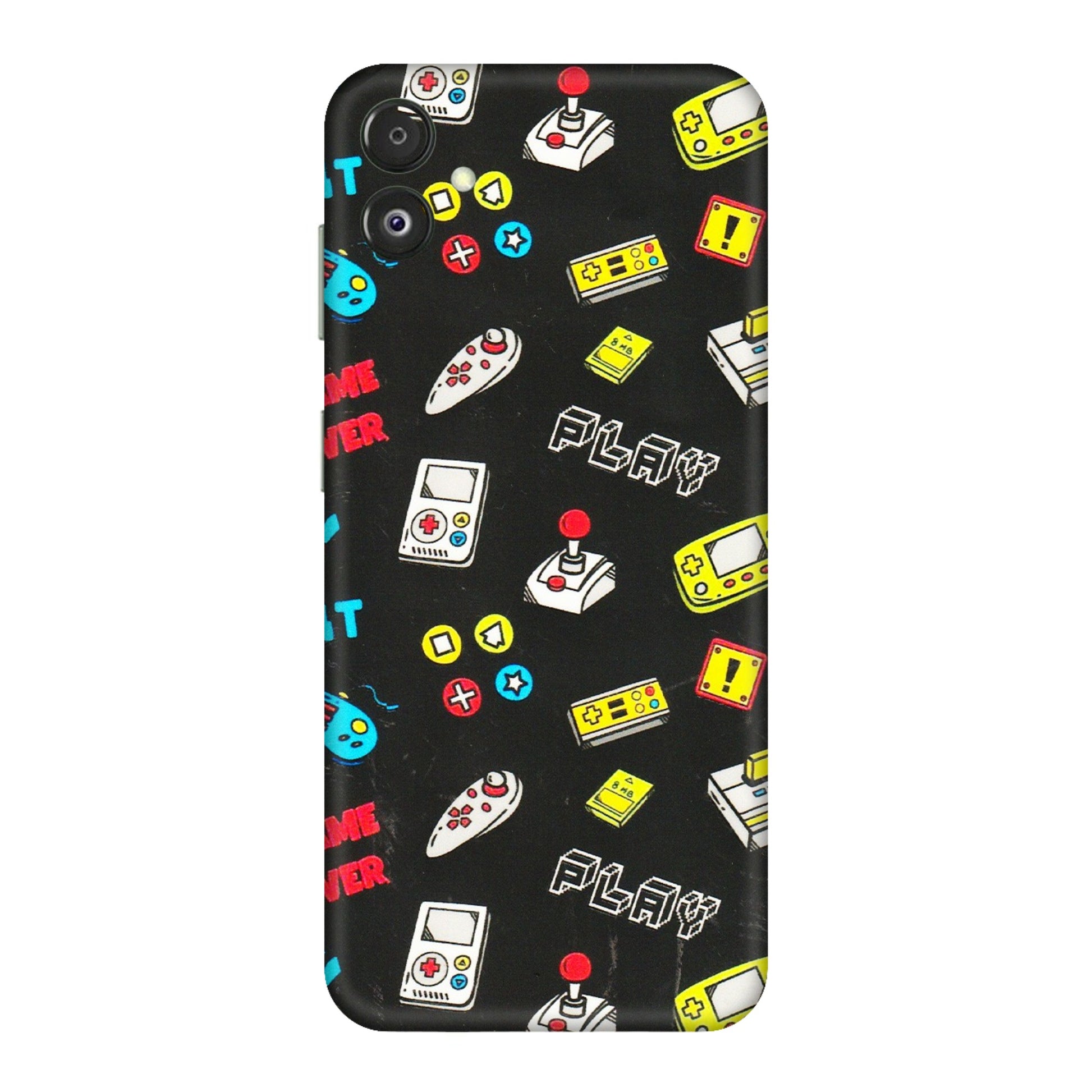 Samsung M/F/Note/Flip and C Phone Skins (All Models) - Gaming Doodles - 3D Embossed Finish (L-224) Samsung Galaxy F14 (5G)