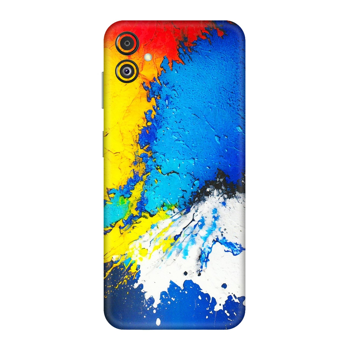 Samsung M/F/Note/Flip and C Phone Skins (All Models) - Acrylic Paint Spill - 3D Embossed Finish (L-229) Samsung Galaxy F14 (5G)