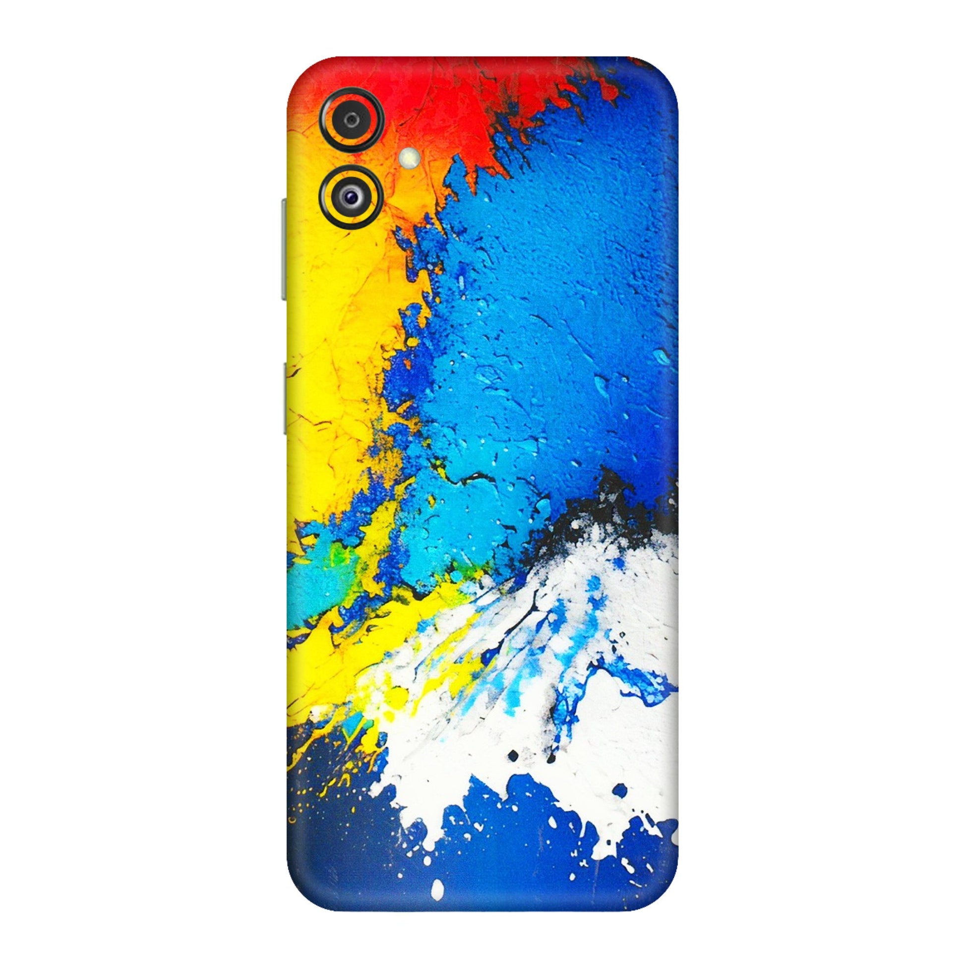 Samsung M/F/Note/Flip and C Phone Skins (All Models) - Acrylic Paint Spill - 3D Embossed Finish (L-229) Samsung Galaxy F14 (5G)