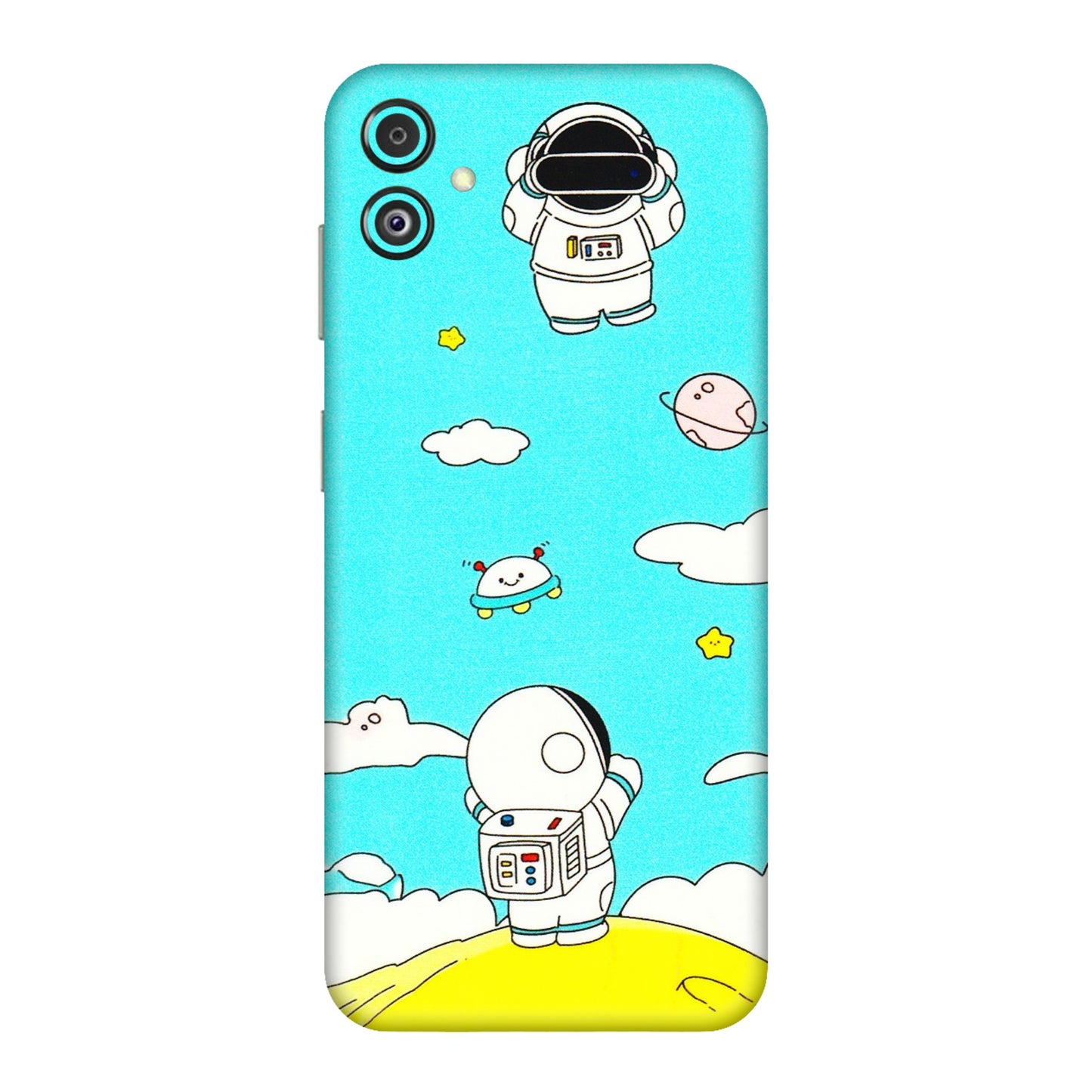 Samsung M/F/Note/Flip and C Phone Skins (All Models) - Blue Skies Astro Float - 3D Embossed Finish (L-230) Samsung Galaxy F14 (5G)