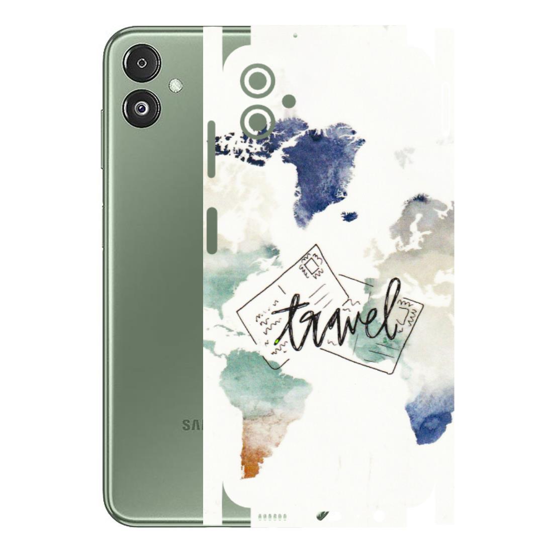 Samsung M/F/Note/Flip and C Phone Skins (All Models) - Travel The World - 3D Embossed Finish (L-232) Samsung Galaxy F14 (5G)