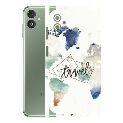 Samsung M/F/Note/Flip and C Phone Skins (All Models) - Travel The World - 3D Embossed Finish (L-232) Samsung Galaxy F14 (5G)