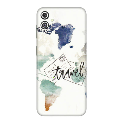 Samsung M/F/Note/Flip and C Phone Skins (All Models) - Travel The World - 3D Embossed Finish (L-232) Samsung Galaxy F14 (5G)