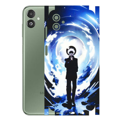 Samsung M/F/Note/Flip and C Phone Skins (All Models) - Satoru Gojo Dark Blue - 3D Embossed Finish (L-235) Samsung Galaxy F14 (5G)