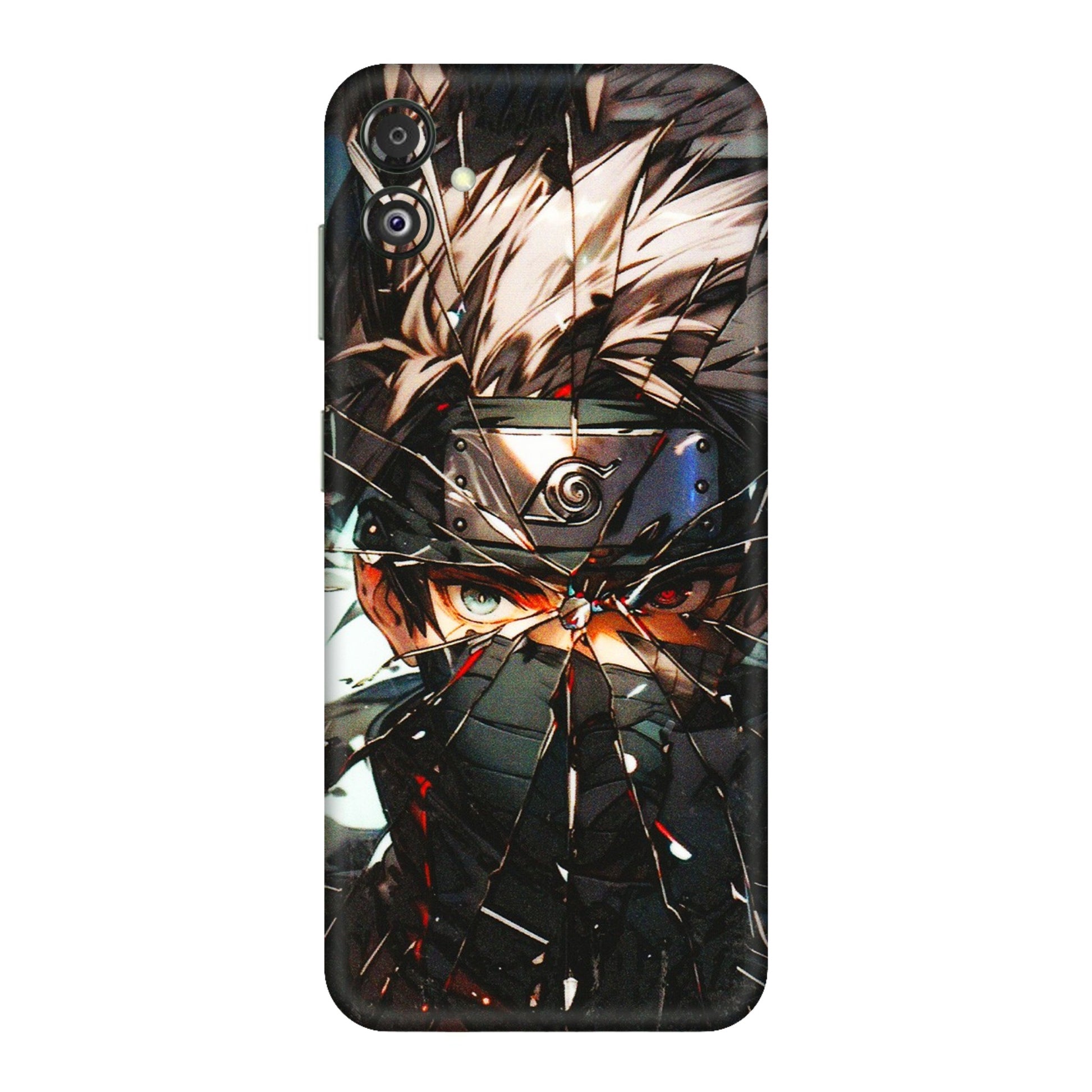 Samsung M/F/Note/Flip and C Phone Skins (All Models) - Kakashi Shattered Glass Effect - 3D Embossed Finish (L-237) Samsung Galaxy F14 (5G)