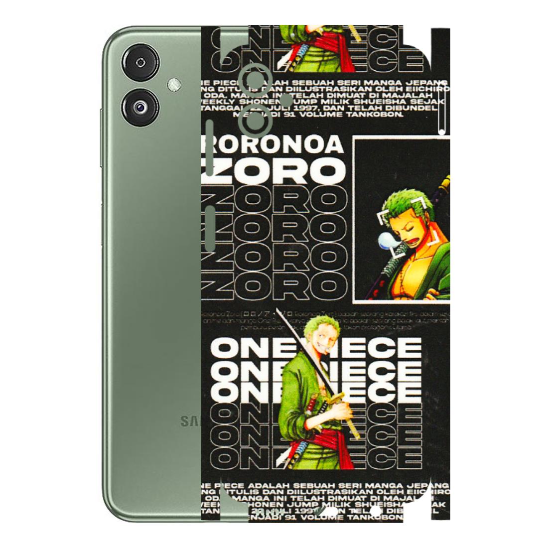 Samsung M/F/Note/Flip and C Phone Skins (All Models) - One Piece Zoro - 3D Embossed Finish (L-250) Samsung Galaxy F14 (5G)