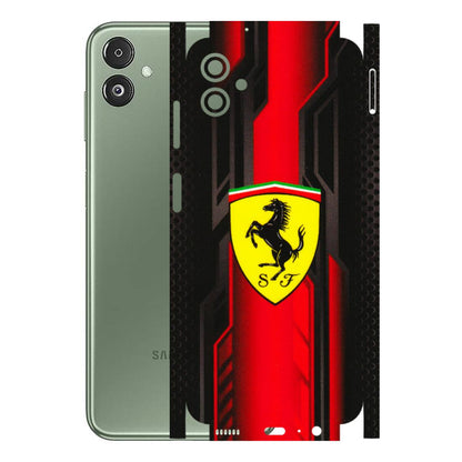 Samsung M/F/Note/Flip and C Phone Skins (All Models) - Black Ferrari Logo - 3D Embossed Finish (L-253) Samsung Galaxy F14 (5G)