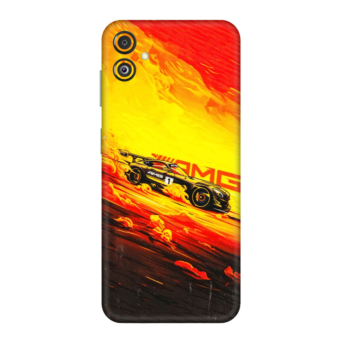 Samsung M/F/Note/Flip and C Phone Skins (All Models) - AMG Car Speed Cover - 3D Embossed Finish (L-256) Samsung Galaxy F14 (5G)