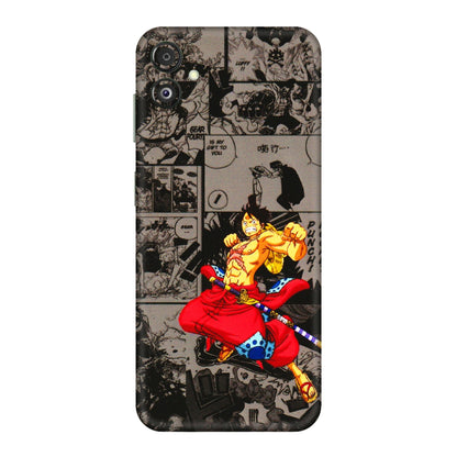 Samsung M/F/Note/Flip and C Phone Skins (All Models) - One Piece Rocket Punch Manga - 3D Embossed Finish (L-25) Samsung Galaxy F14 (5G)