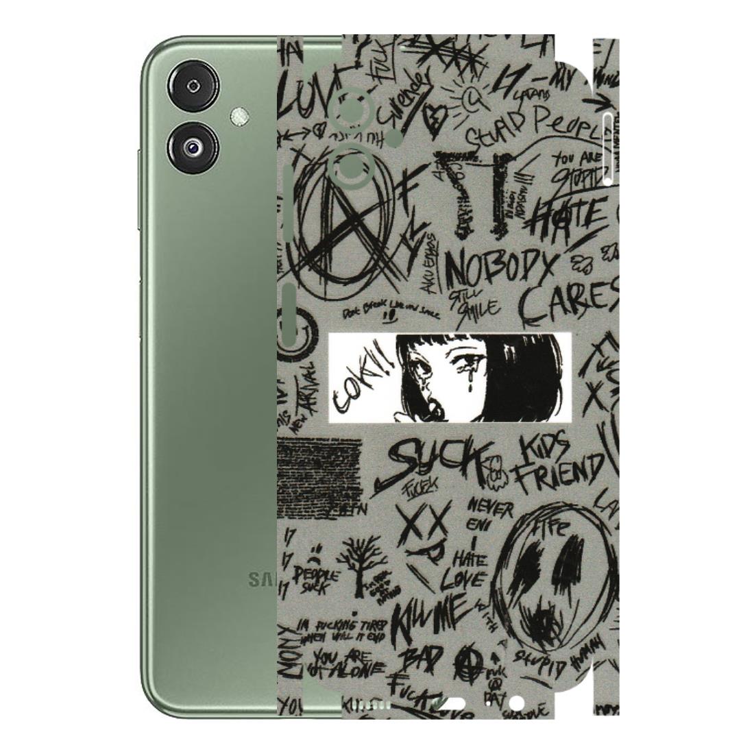 Samsung M/F/Note/Flip and C Phone Skins (All Models) - Never Have Love Anime - 3D Embossed Finish (L-260) Samsung Galaxy F14 (5G)