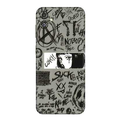 Samsung M/F/Note/Flip and C Phone Skins (All Models) - Never Have Love Anime - 3D Embossed Finish (L-260) Samsung Galaxy F14 (5G)