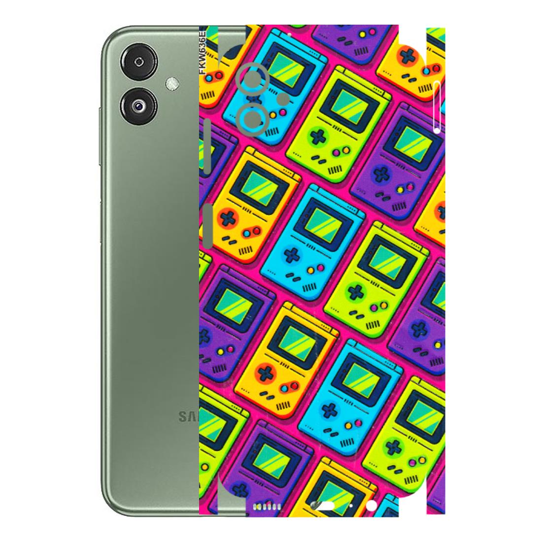 Samsung M/F/Note/Flip and C Phone Skins (All Models) - Gameboy Colourful - 3D Embossed Finish (L-266) Samsung Galaxy F14 (5G)
