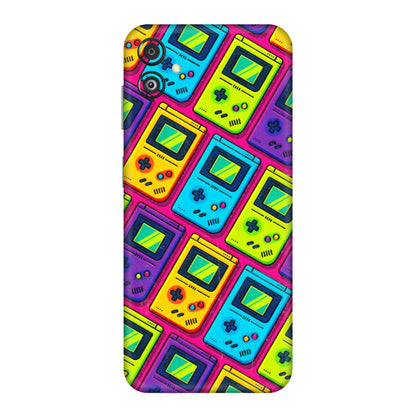 Samsung M/F/Note/Flip and C Phone Skins (All Models) - Gameboy Colourful - 3D Embossed Finish (L-266) Samsung Galaxy F14 (5G)