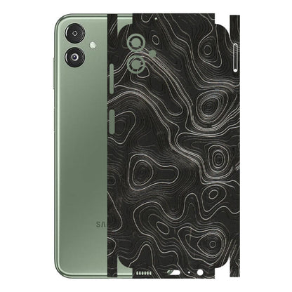 Samsung M/F/Note/Flip and C Phone Skins (All Models) - Abstract White Line Map - 3D Embossed Finish (L-269) Samsung Galaxy F14 (5G)