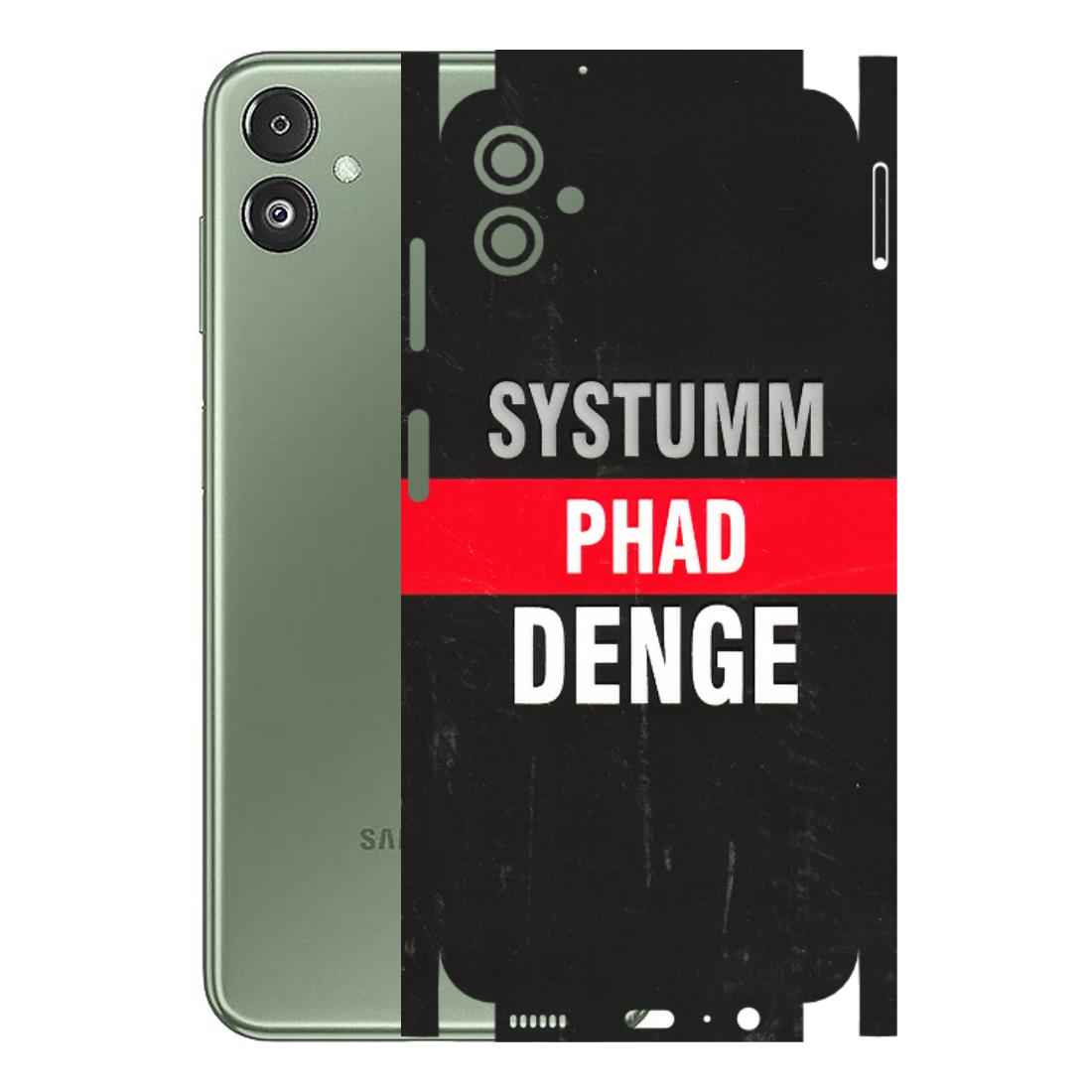 Samsung M/F/Note/Flip and C Phone Skins (All Models) - Systumm Phad Denge - 3D Embossed Finish (L-278) Samsung Galaxy F14 (5G)