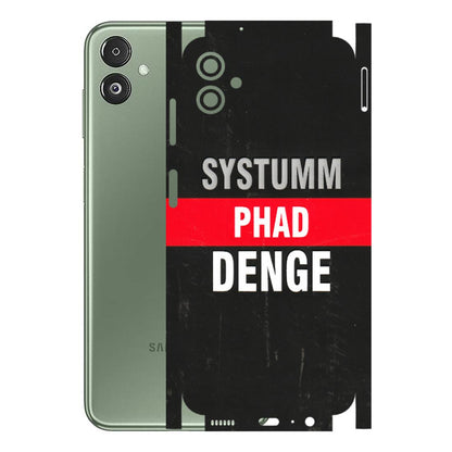 Samsung M/F/Note/Flip and C Phone Skins (All Models) - Systumm Phad Denge - 3D Embossed Finish (L-278) Samsung Galaxy F14 (5G)
