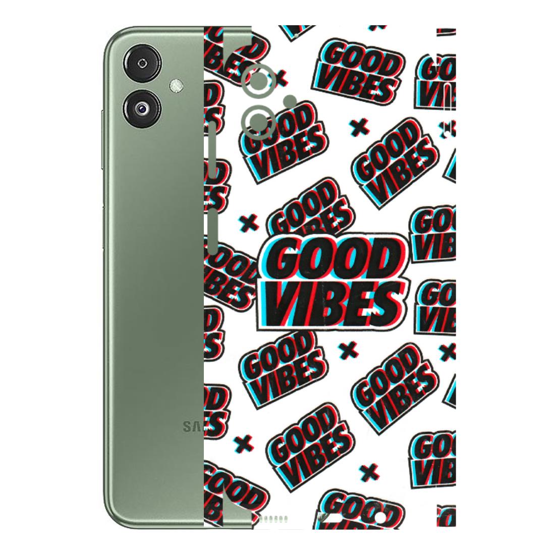 Samsung M/F/Note/Flip and C Phone Skins (All Models) - Good Vibes - 3D Embossed Finish (L-282) Samsung Galaxy F14 (5G)