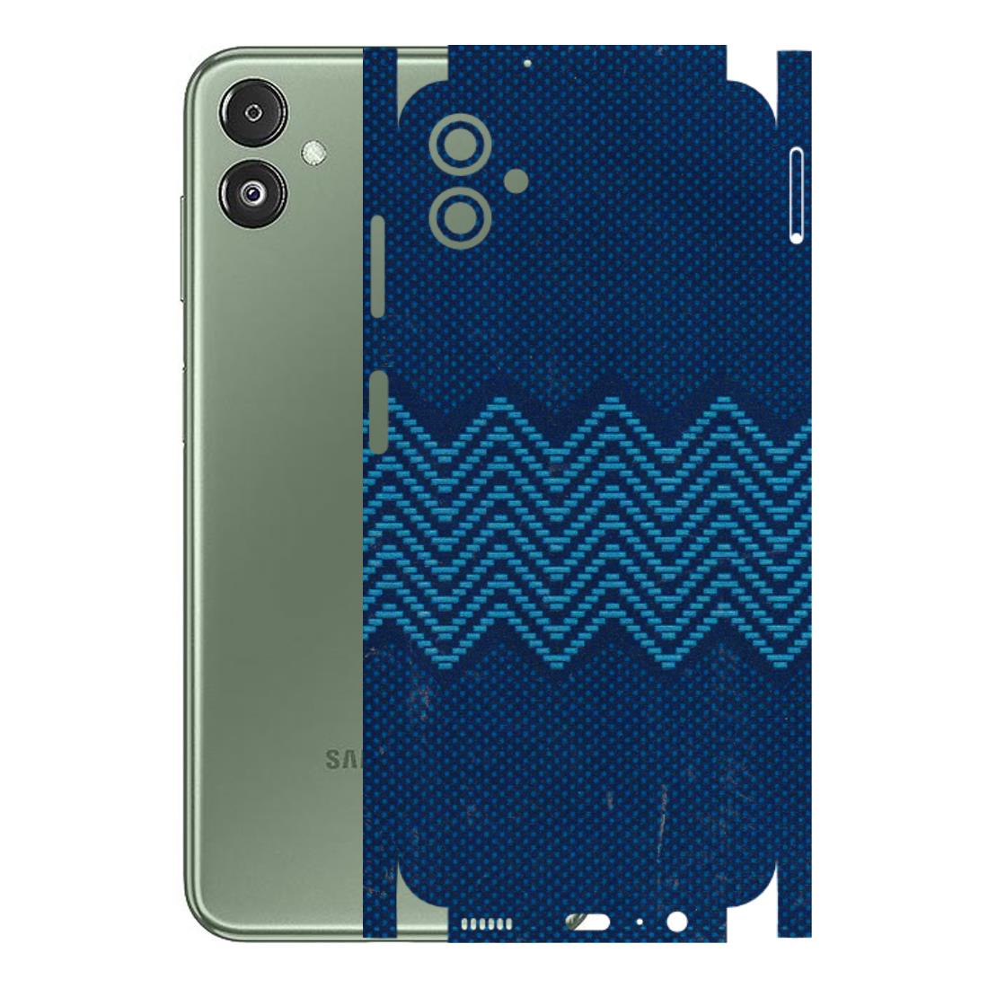 Samsung M/F/Note/Flip and C Phone Skins (All Models) - Blue Sober Waves - 3D Embossed Finish (L-306) Samsung Galaxy F14 (5G)