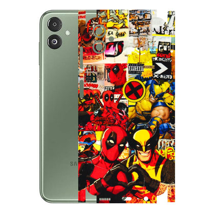 Samsung M/F/Note/Flip and C Phone Skins (All Models) - Spidy Wolverine - 3D Embossed Finish (L-310) Samsung Galaxy F14 (5G)