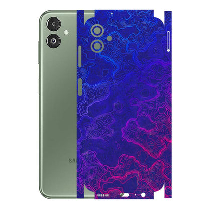 Samsung M/F/Note/Flip and C Phone Skins (All Models) - Purple Ripples Swirl - 3D Embossed Finish (L-314) Samsung Galaxy F14 (5G)