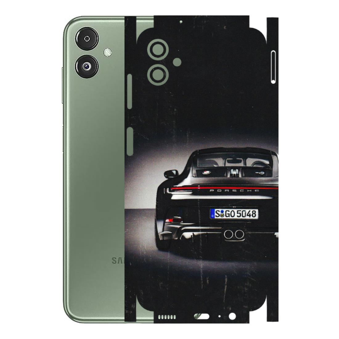 Samsung M/F/Note/Flip and C Phone Skins (All Models) - New Black Porsche GT3 - 3D Embossed Finish (L-327) Samsung Galaxy F14 (5G)