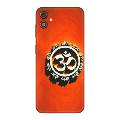 Samsung M/F/Note/Flip and C Phone Skins (All Models) - Aum Shiv Orange - 3D Embossed Finish (L-32) Samsung Galaxy F14 (5G)