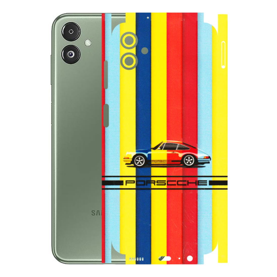 Samsung M/F/Note/Flip and C Phone Skins (All Models) - Multicolour Porche - 3D Embossed Finish (L-39) Samsung Galaxy F14 (5G)