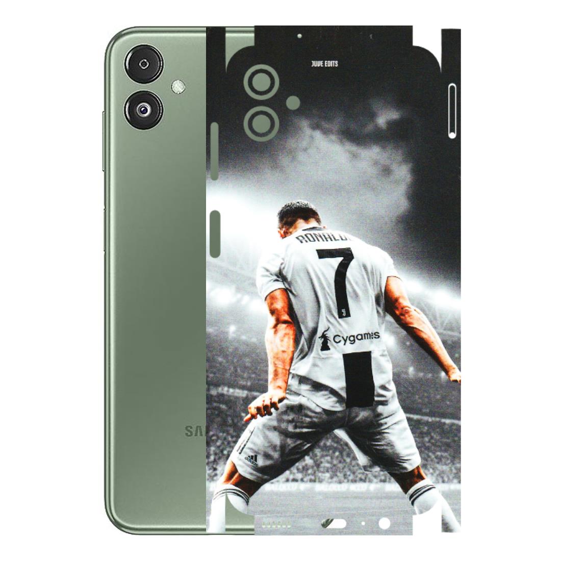 Samsung M/F/Note/Flip and C Phone Skins (All Models) - Ronaldo CR7 Crazy - 3D Embossed Finish (L-44) Samsung Galaxy F14 (5G)