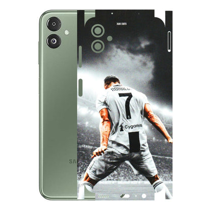 Samsung M/F/Note/Flip and C Phone Skins (All Models) - Ronaldo CR7 Crazy - 3D Embossed Finish (L-44) Samsung Galaxy F14 (5G)