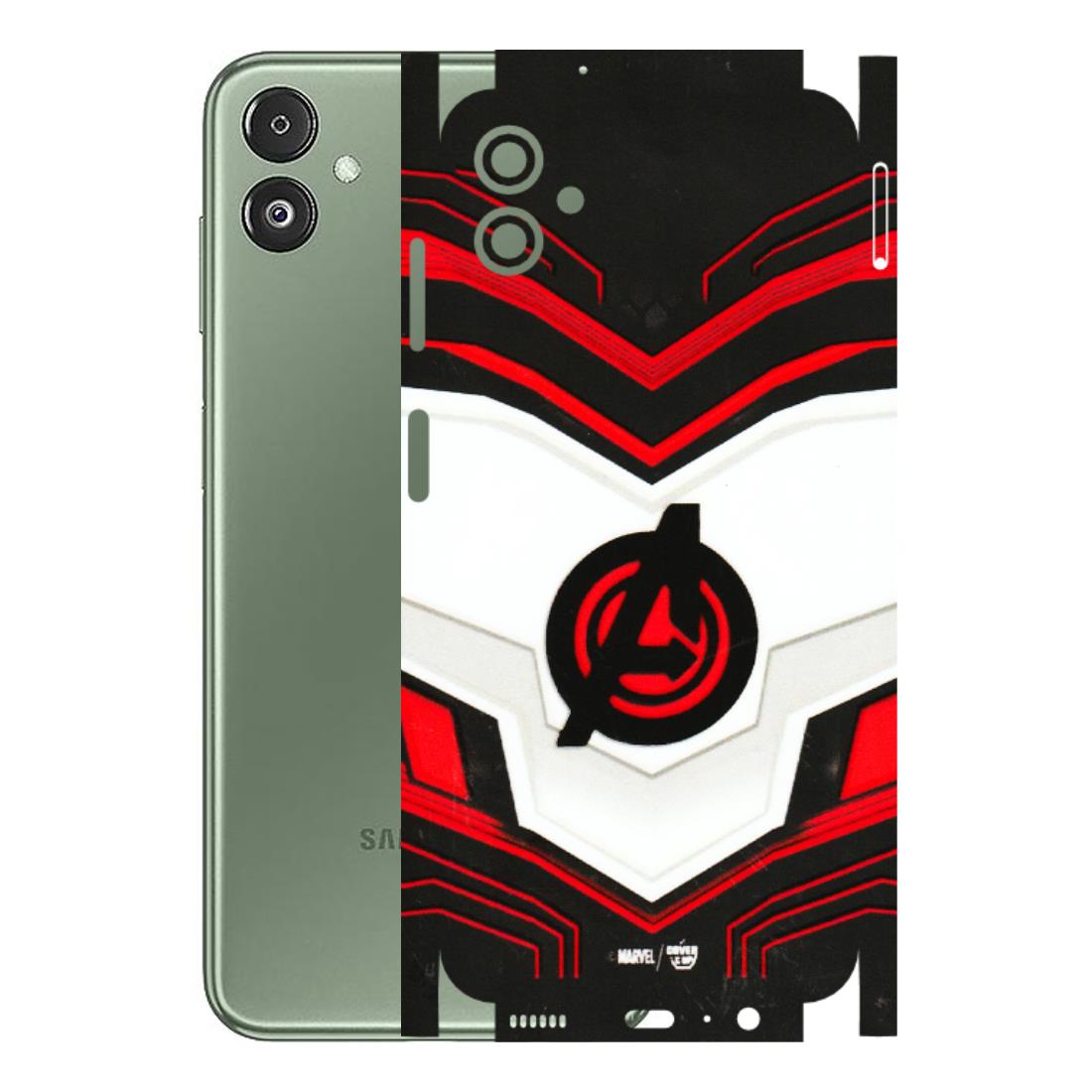 Samsung M/F/Note/Flip and C Phone Skins (All Models) - Avengers Logo - 3D Embossed Finish (L-55) Samsung Galaxy F14 (5G)