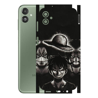 Samsung M/F/Note/Flip and C Phone Skins (All Models) - Black Luffy Hat - 3D Embossed Finish (L-57) Samsung Galaxy F14 (5G)