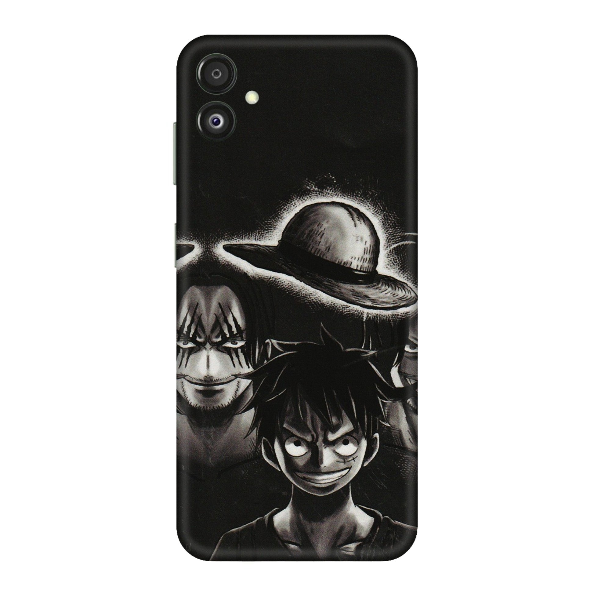 Samsung M/F/Note/Flip and C Phone Skins (All Models) - Black Luffy Hat - 3D Embossed Finish (L-57) Samsung Galaxy F14 (5G)