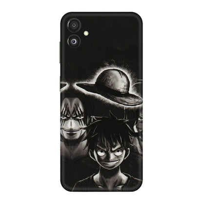 Samsung M/F/Note/Flip and C Phone Skins (All Models) - Black Luffy Hat - 3D Embossed Finish (L-57) Samsung Galaxy F14 (5G)