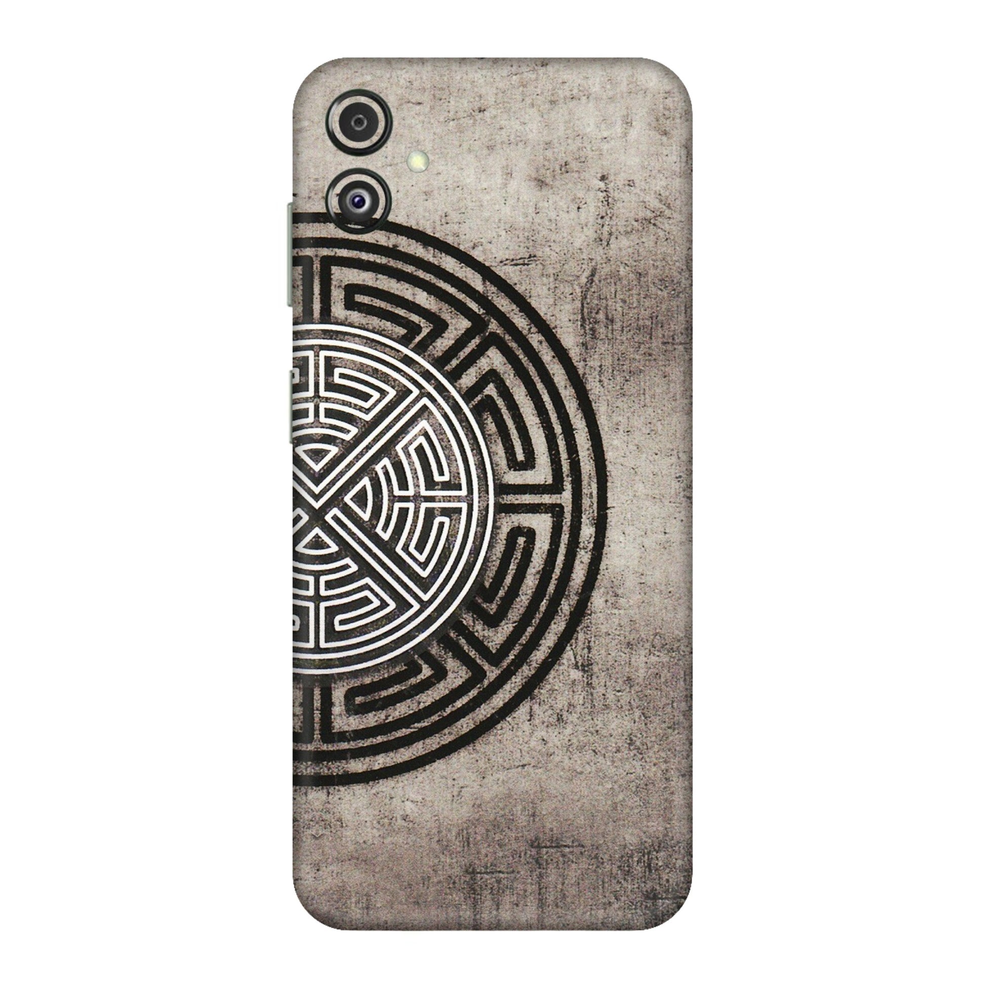 Samsung M/F/Note/Flip and C Phone Skins (All Models) - Mysterious Circular Design - 3D Embossed Finish (L-63) Samsung Galaxy F14 (5G)