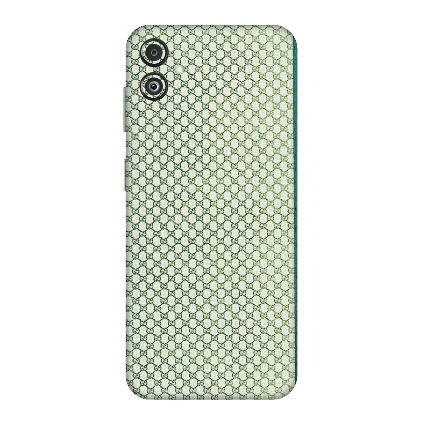 Samsung M/F/Note/Flip and C Phone Skins (All Models) - Gucci Fabric Pattern - 3D Embossed Finish (L-73) Samsung Galaxy F14 (5G)