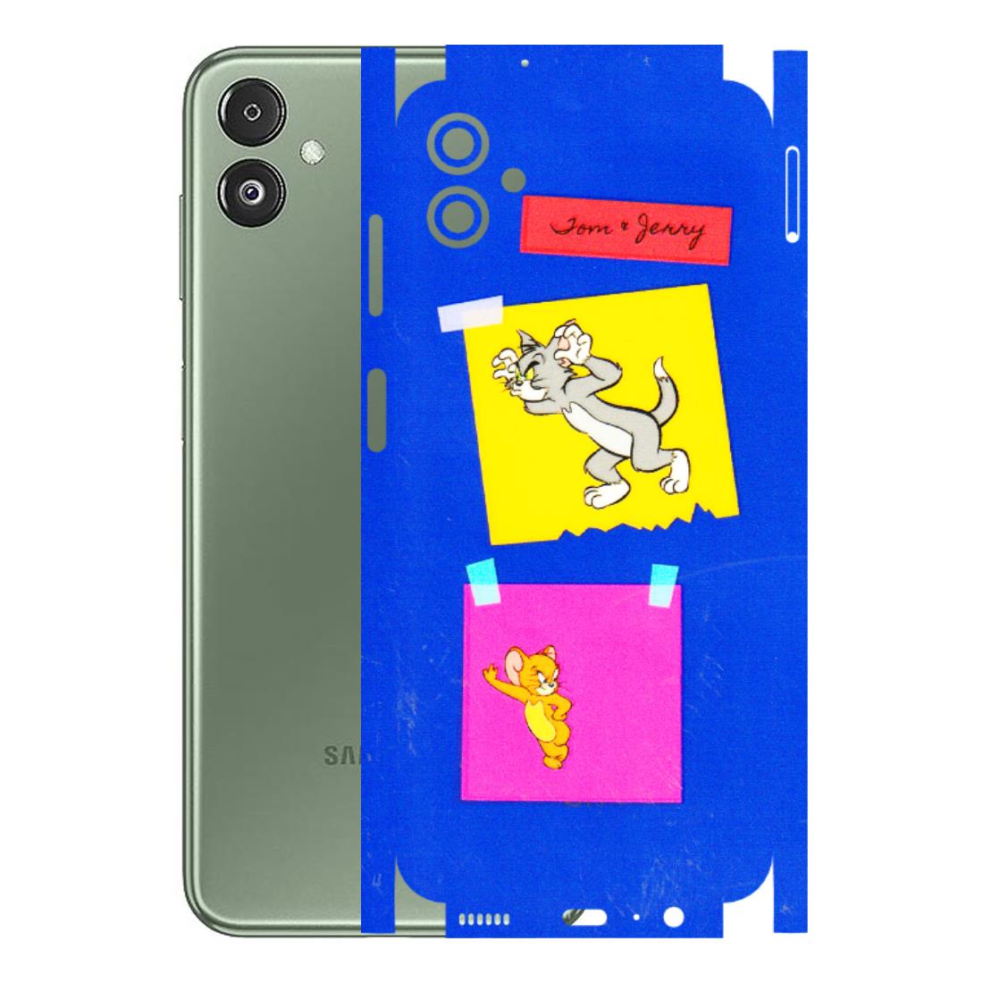 Samsung M/F/Note/Flip and C Phone Skins (All Models) - Tom N Jerry Sticky Notes - 3D Embossed Finish (L-88) Samsung Galaxy F14 (5G)