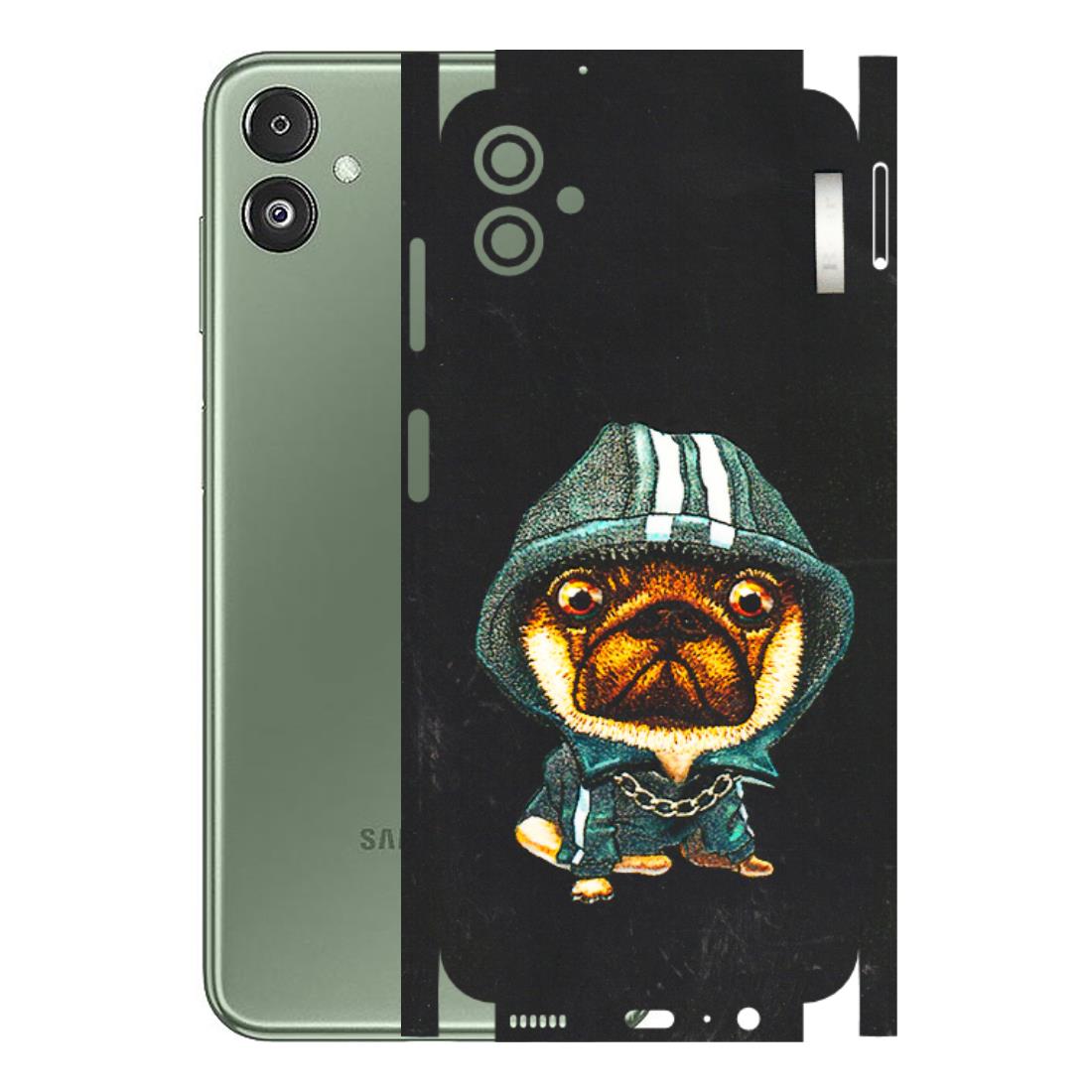 Samsung M/F/Note/Flip and C Phone Skins (All Models) - Puppy N Hoodie - 3D Embossed Finish (L-90) Samsung Galaxy F14 (5G)
