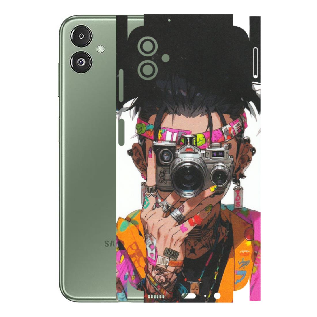 Samsung M/F/Note/Flip and C Phone Skins (All Models) - Camera Lover Girl - Matte Finish (M-09) Samsung Galaxy F14 (5G)