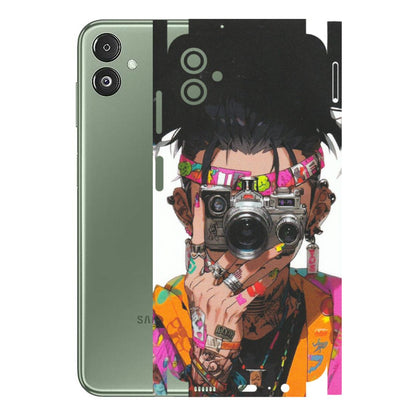 Samsung M/F/Note/Flip and C Phone Skins (All Models) - Camera Lover Girl - Matte Finish (M-09) Samsung Galaxy F14 (5G)