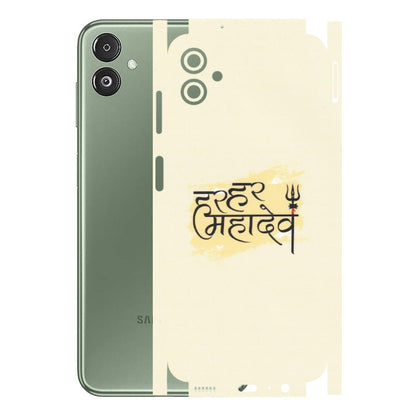 Samsung M/F/Note/Flip and C Phone Skins (All Models) - Har Har Mahadev - Matte Finish (M-10) Samsung Galaxy F14 (5G)