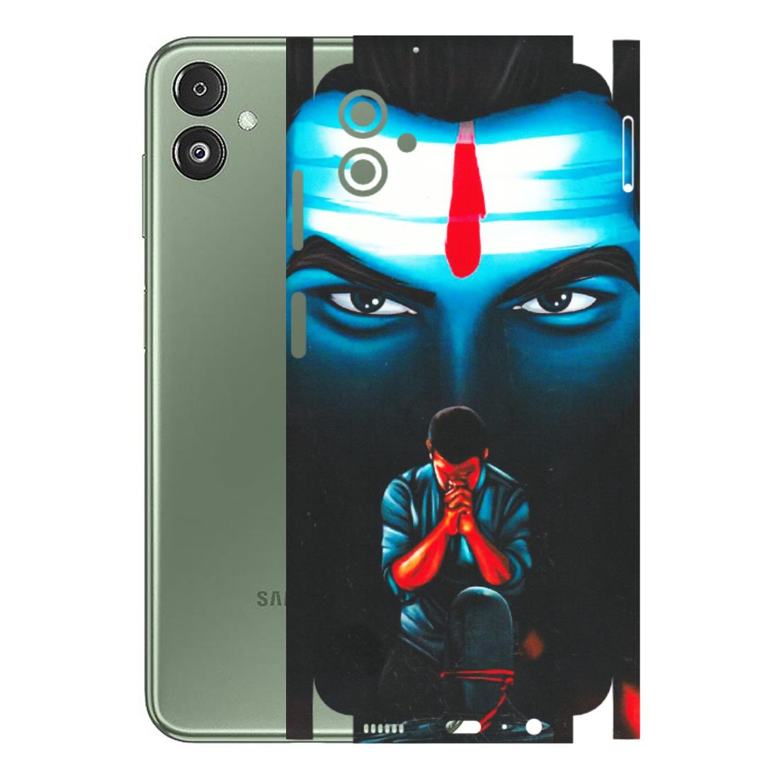 Samsung M/F/Note/Flip and C Phone Skins (All Models) - Mahakal Bhakt - Matte Finish (M-112) Samsung Galaxy F14 (5G)