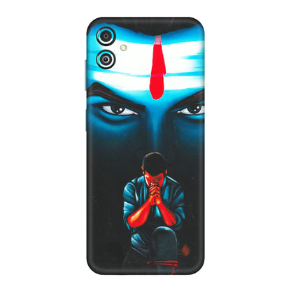 Samsung M/F/Note/Flip and C Phone Skins (All Models) - Mahakal Bhakt - Matte Finish (M-112) Samsung Galaxy F14 (5G)