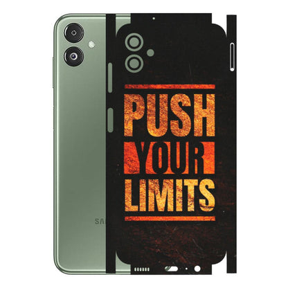 Samsung M/F/Note/Flip and C Phone Skins (All Models) - Push Your Limits - Matte Finish (M-118) Samsung Galaxy F14 (5G)