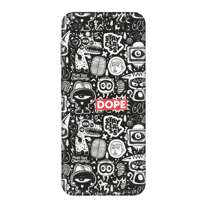 Samsung M/F/Note/Flip and C Phone Skins (All Models) - Dope Stay Classy Black Doodles - Matte Finish (M-126) Samsung Galaxy F14 (5G)